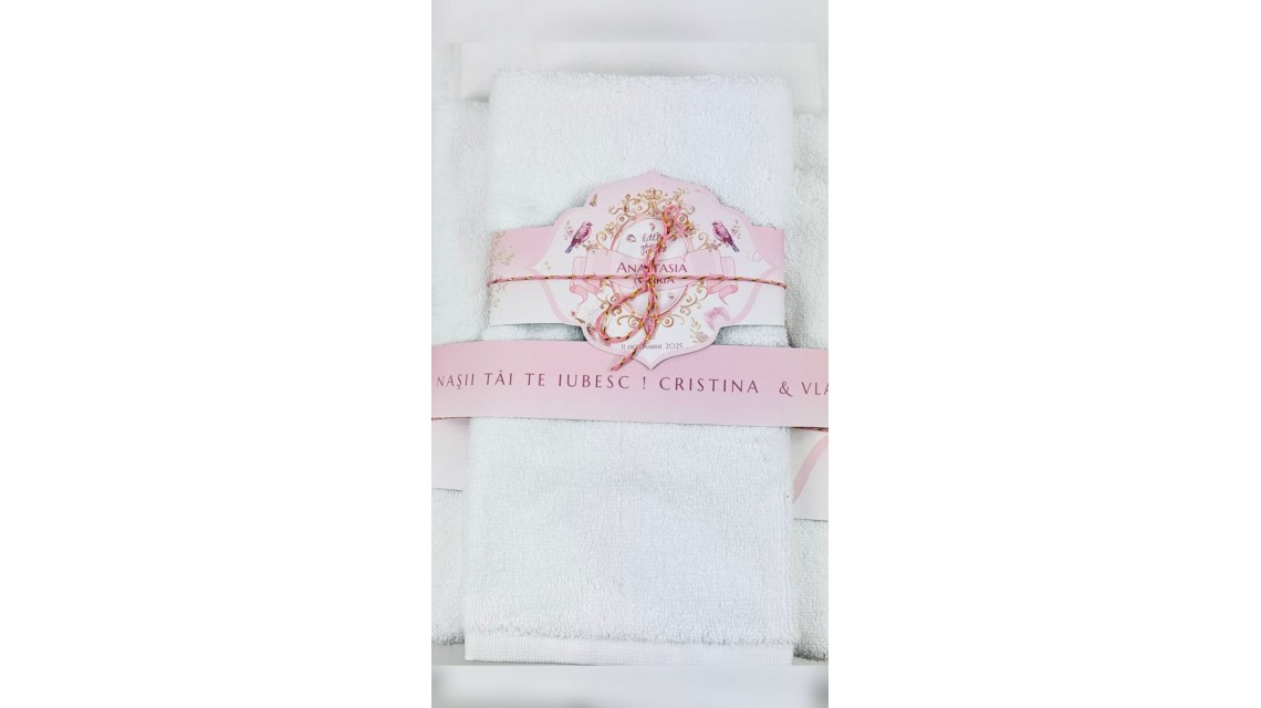 Trusou botez Princess Pink tematică prințesă, elegant și brodat 28